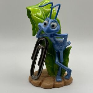 Vintage Walt Disney A Bug's Life BLUE ANT FLIK Ceramic 5" Statue NEW
